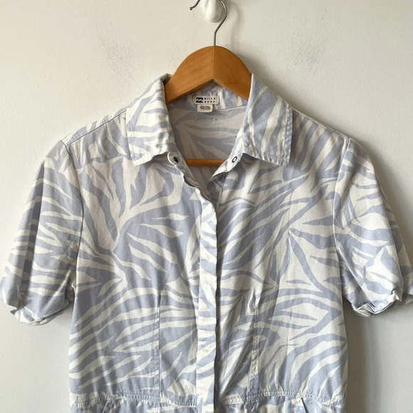 Billabong Heads Up Romper Blue  White Size Small - Picture 5 of 8